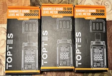 3 x Toptes TS-501B Sound Level Meters with 2.25” Backlit LCD Screen