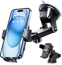 Phone Holder Car Windshield Mount for iPhone 17 16 15 14 Pro Max Samsung S24 S25