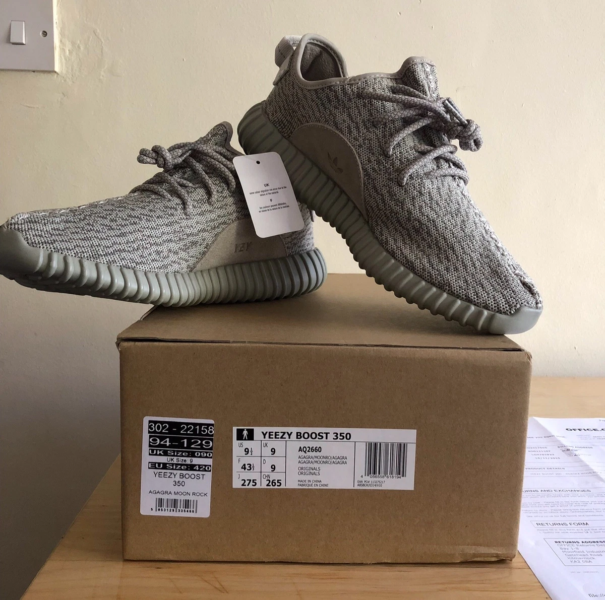 Adidas x Kanye West-Yeezy Boost 350 Moonrock UK9 100%Authentic