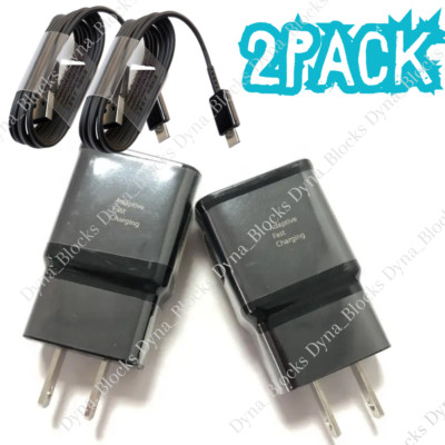 4Ft Fast Wall Charger Type C USB-C Cable For Samsung Galaxy S20 S10 S9 S8 Note 8