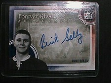 VERY RARE ! 12-13 ITG FOREVER RIVALS AUTOGRAPHS NHL SUPERSTAR BRIT SELBY  !!