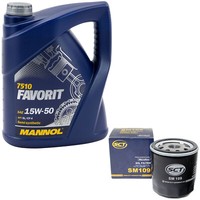 MotoröL Set 15W50 5 Liter + ÖLfilter Sm 109 FüR Opel Corsa A Kadett Omega A 1.2