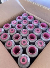 50 Spools GREY Multi Purpose Serger Sewing Thread T27 Quality 6000 YDS per Cone