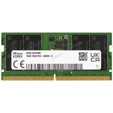 Hynix 16GB 1Rx8 PC5-4800 SODIMM DDR5-38400 262-Pin Non-ECC Laptop Memory RAM 1x