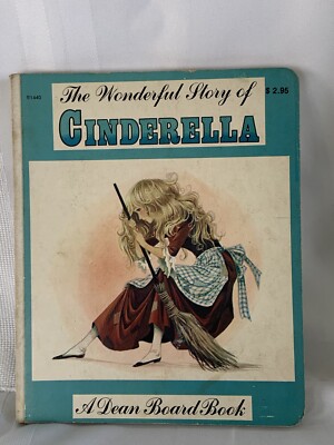 1979  The Wonderful Story of Cinderella  - A Dean Board Hardcover Book