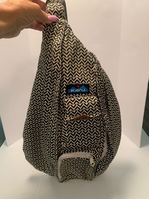 KAVU Rope Sling Bage Great Colors & Chevron Pattern 