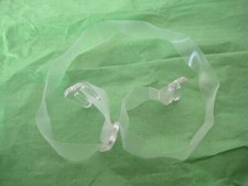1 Clear Adjustable Replacement Bra Strap 11   inch long x 3/8 inch wide