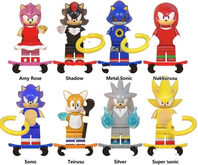 Sonic The Hedgehog Mini Toy Action Figures Models Playset Cartoon Super Heroes
