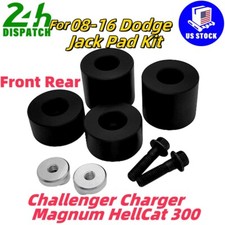 For 08-2016 Challenger Front& Rear Jack Pad Kit Charger /Magnum /HellCat300