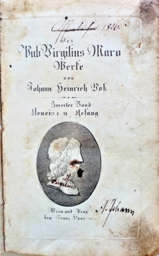 PUB: OBRAS VIRGILIUS MARO. 2 bandas. Canto AENEIS I - VI. 1800 Viena Praga - Imagen 1 de 5
