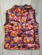 Koppen Hooded Down Puffer Vest Womens Sz Sm 650 Down Fill Pockets Galore New