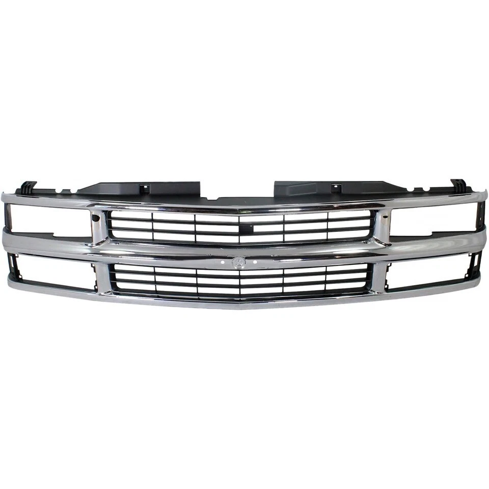 NEW FRONT CHROME GRILLE AND HEADLIGHT KIT FOR 1994-1999 CHEVROLET C1500 SUBURBAN - Image 4 of 4