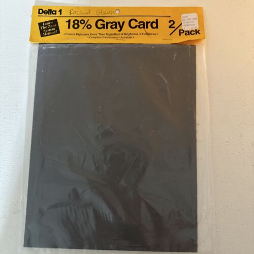 Lot of 2 DELTA 1, 18% Gray Cards/Exposure Value, The Zone System. - Picture 1 of 3