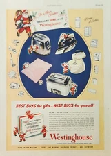 1949 Westinghouse Appliances Vintage Ad For a Merry Christmas