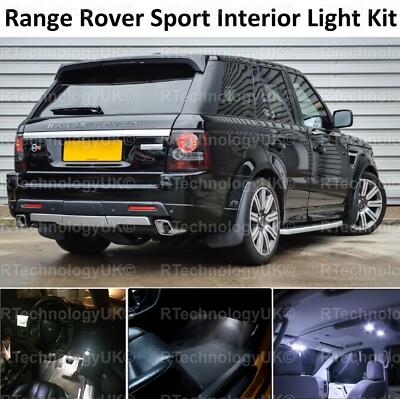 PREMIUM LED INTERIOR KIT LIGHTS WHITE for RANGE ROVER SPORT L320 2005 ...