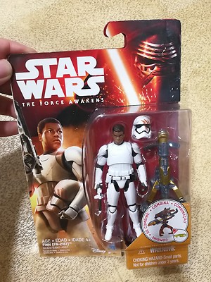 Star Wars Stormtrooper FINN (FN-2187) Blood Smear Helmet 3.75 Inch Figure Sealed