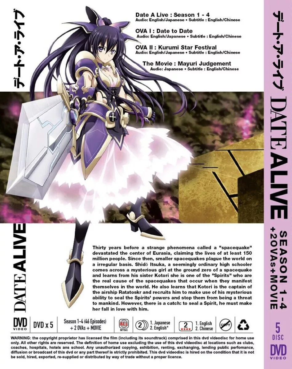 Date A Live: 4ª temporada ganha data de estreia