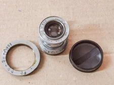 Industar-50 lens 50mm f/3.5 collapsible with cap (leica thread mount M39), KMZ 
