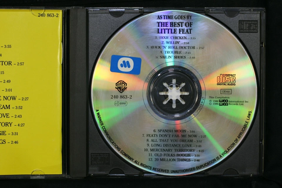 Little Feat – As Time Goes By: The Best Of Little Feat – CD (C882) Foto 2 de 3