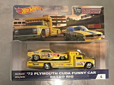 72 plymouth cuda funny car retro rig