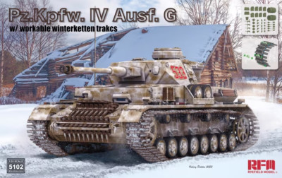 RyeField Modell 5102 Maßstab 1:35 Pz.Kpfw.IV Ausf.G mit Winterketten