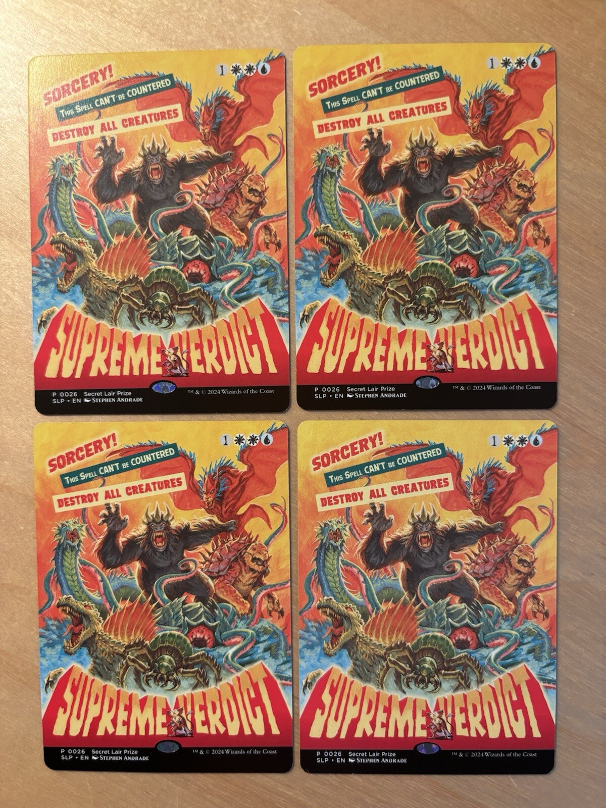 MTG Magic the Gathering 1x Supreme Verdict Pro Tour Promo NM