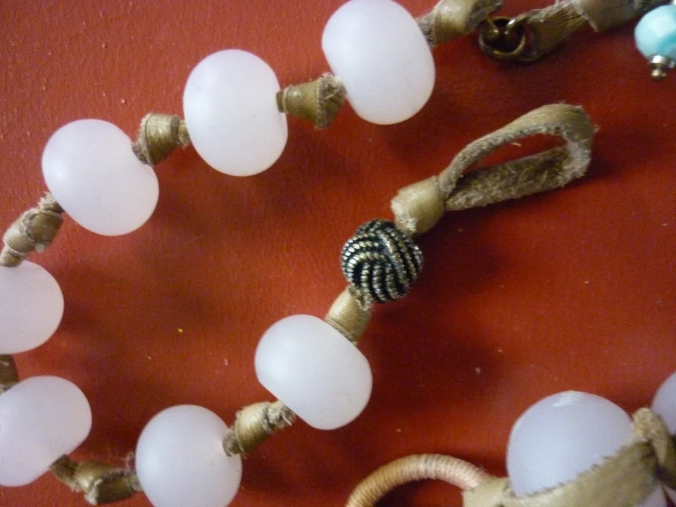 Collar y pulsera Lucky Brand con racimo de cristal transparente de vidrio rosa Foto 4 de 4