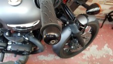 TRIUMPH  BONNIEVILLE T100 T120 BLACK HANDLE BAR END WEIGHTS