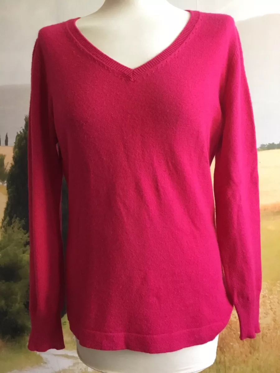 Pull 100 cachemire TISSAIA fuschia taille 38 40 en tr s bon tat