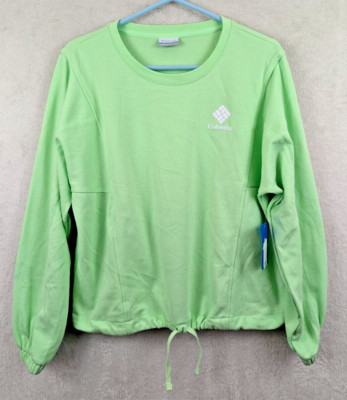 Columbia sz L Trek Seasonal Fleece Sweatshirt key lime bright 1497