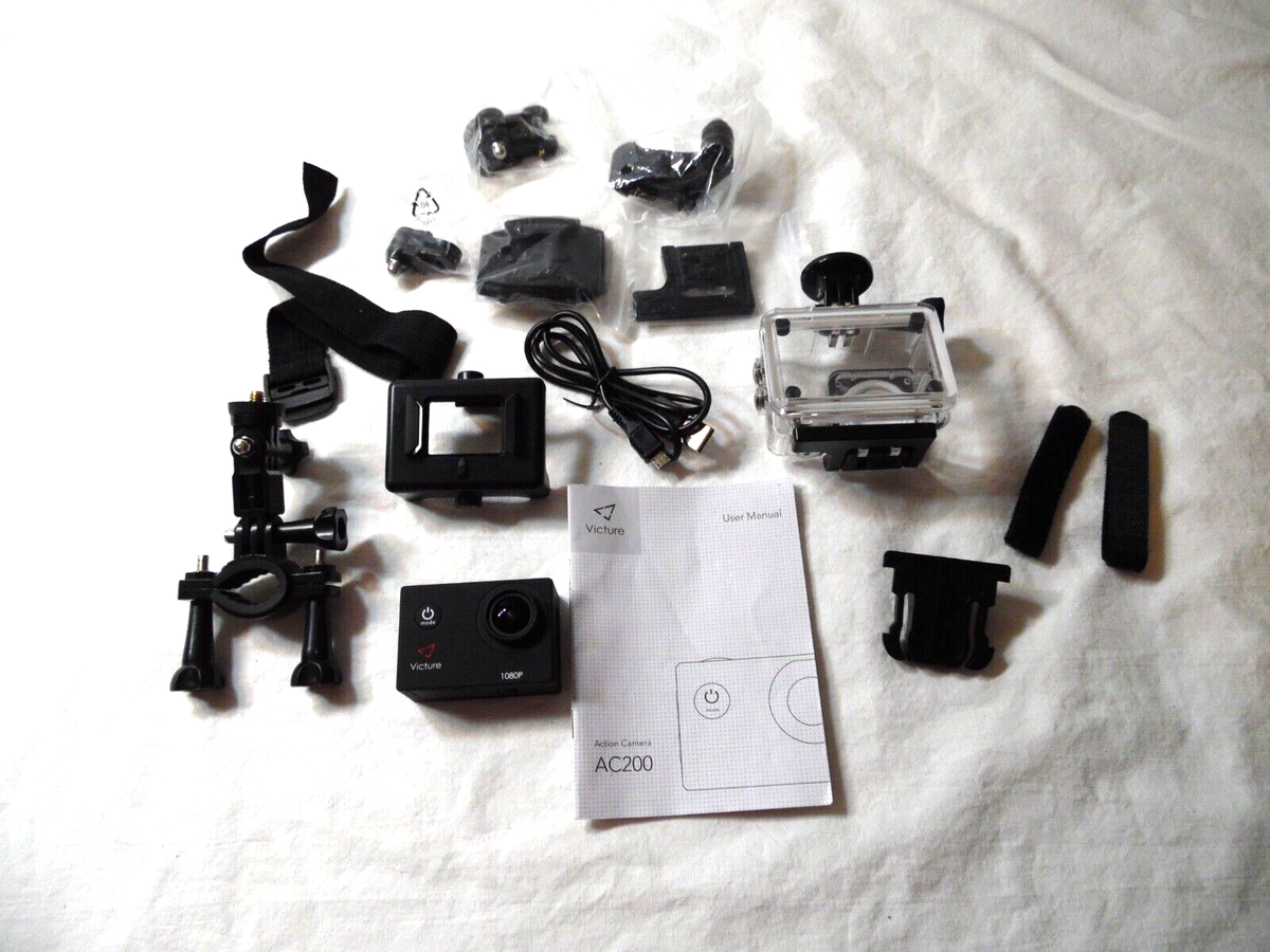 Victure AC200 1080P Digital Action Camera W/Waterproof Housing