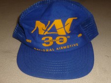 VINTAGE BLUE NAC FIELD SERVICE 30TH ANNIVERSARY AIRMOTIVE HAT CAP SNAPBACK MENS