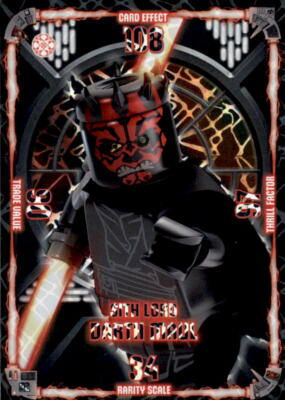 82 - Sith Lord Darth Maul - Dunkle Seite - LEGO Star Wars Sammelkarten Serie 1