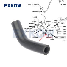 Alternator Vacuum Pump Oil Return Hose For Mitsubishi L200 Montero Sport 2.5d Alternator Vacuum Pump Oil Return Hose For Mitsubishi L200 Montero Sport 2.5d