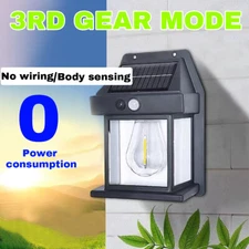 1 pack Solar PIR Motion Sensor Light Outdoor Garden Security Wall Street Lamp