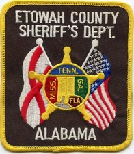 ETOWAH COUNTY ALABAMA State Flag SHERIFF POLICE PATCH