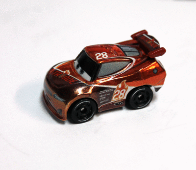 Disney Pixar Cars Mini Racers Metallic Tim Treadless New