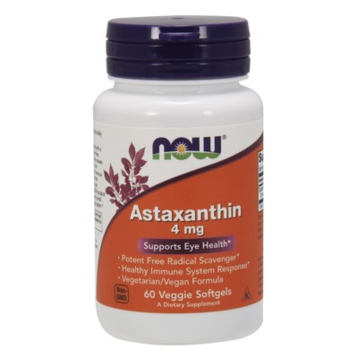 NOW FOODS, ASTAXANTHIN, Antioxidant, 4mg 60 Weichkapseln SUPER PREIS