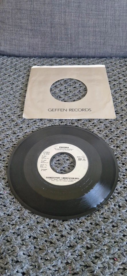 Enigma Sadness Part 1 7" Vinyl Single Record Virgin Records DINST 101 TESTED Foto 2 de 2
