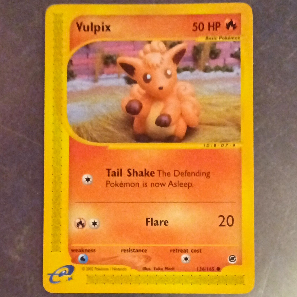 Pokemon TCG Nintendo Vulpix 136/165 Expedition Common Regular 50 HP ENG 2002