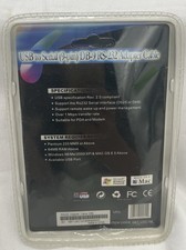 SABRENT USB 2.0 TO SERIAL CABLE ADAPTER -SBT-USC1M F3-2 Brand New Sealed