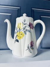 Vintage Shelley Fine Bone China “Rose” Coffee Pot Excellent Condition Stamped