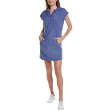 Tommy Bahama Ariana Blue Heather IslandZone Hooded Half Zip Sleeveless Dress