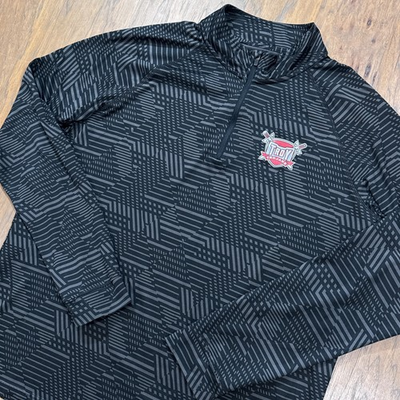 #ad Troy Trojans Sweater Mens XL Black Geometric Under Armour Quarter Zip Pullover $26.95