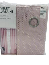 Next 46x90” Curtains – Pink, Fully Lined, Pair of Curtains (RRP £75)