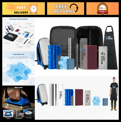 Complete Ski & Snowboard Tuning Waxing Kit - Iron, Wax, Edge Tuner, Brush, Scrap