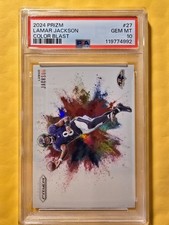 2024 Panini Prizm - Color Blast Lamar Jackson #27