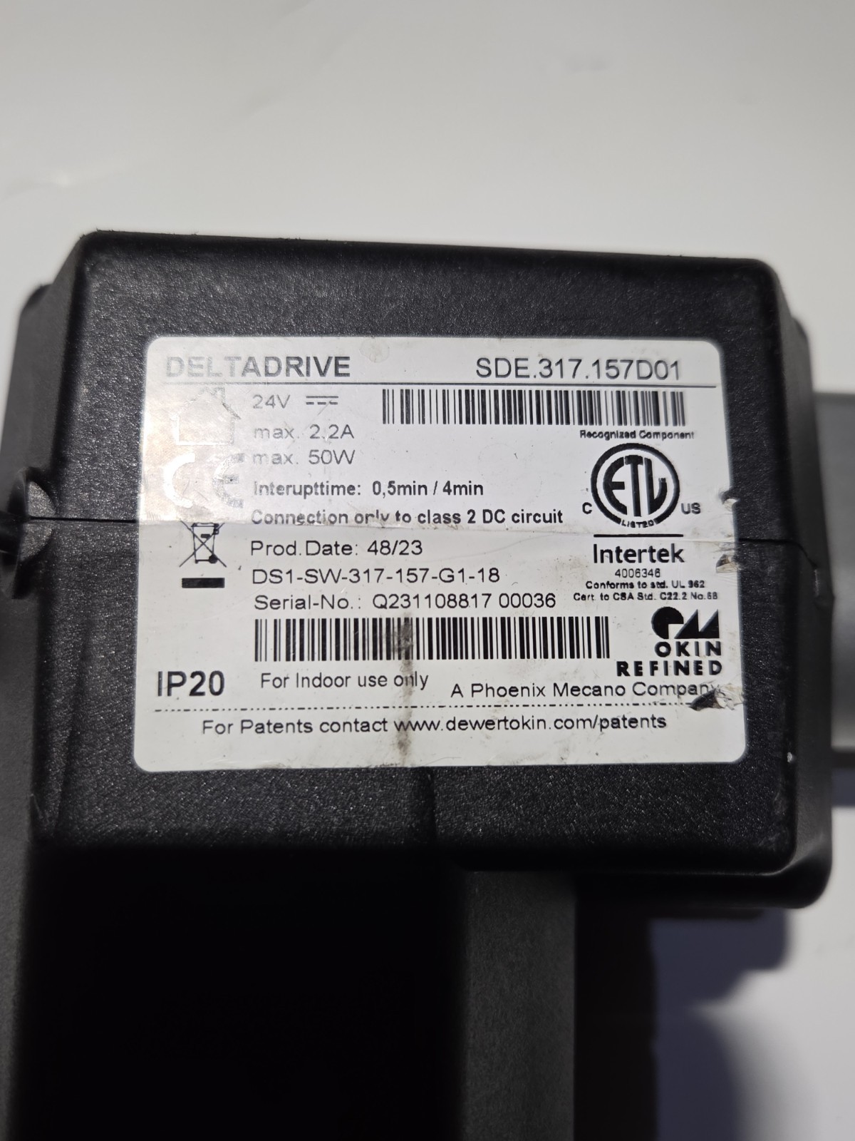 DEAL! Deltadrive SDE.317.157D01 Linear Actuator Lift Chair Power Motor NEW SEE!