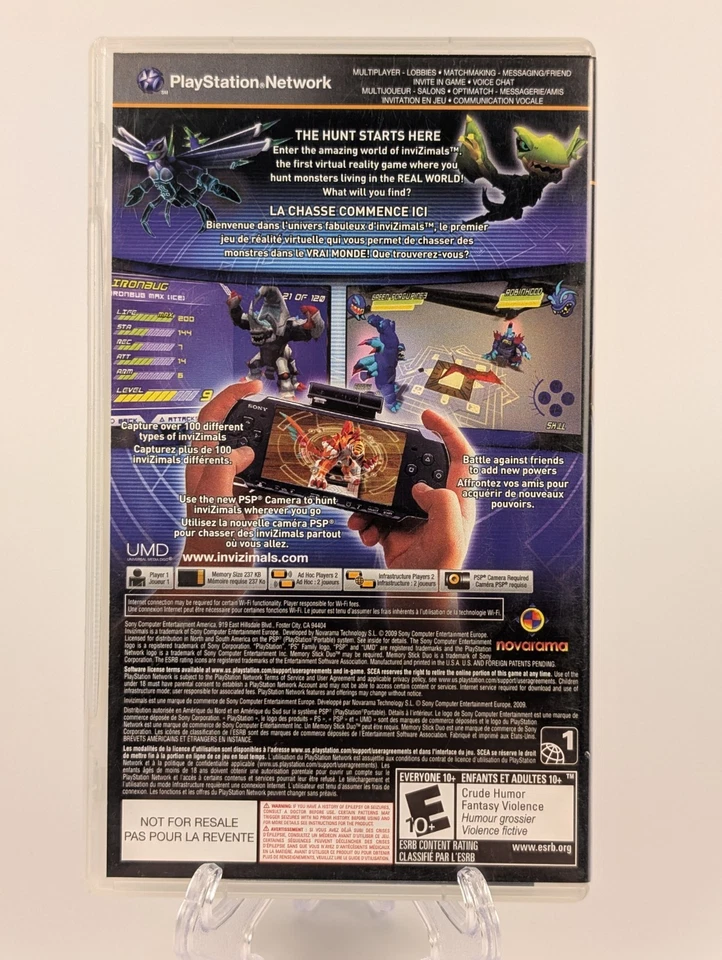 Invizimals (Sony PSP, 2010) ➡️CIB Complete - Tested  & Working 🎮 - Image 2 of 4