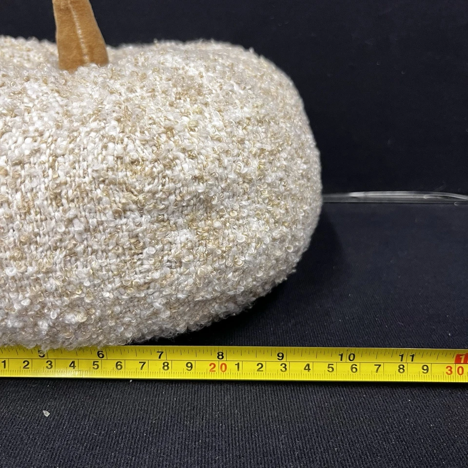 Pottery Barn 舒适南瓜枕头 白色 无标签 秋季装饰 预先拥有 — 第 4/4 张图片